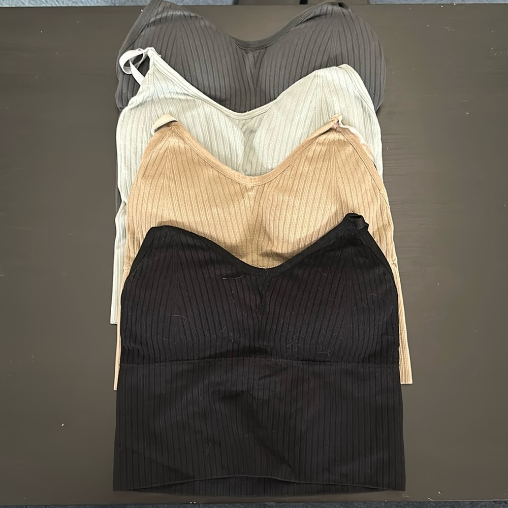 Padded Cropped Tank Tops